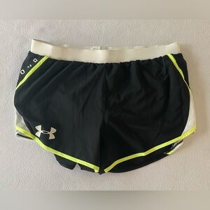 Under Armour Shorts Women’s Large HeatGear Loose Fit Brief Lined 34-36” X 3.5” #